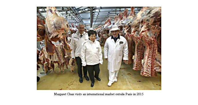 margaret chan tours paris meat market