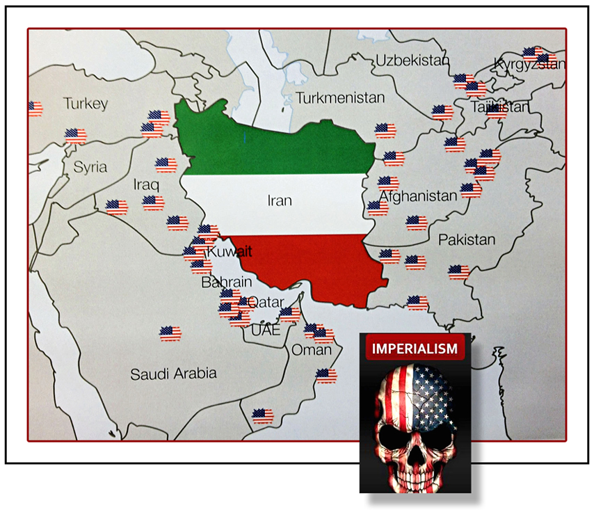 US Imperial bases surrounding Iran