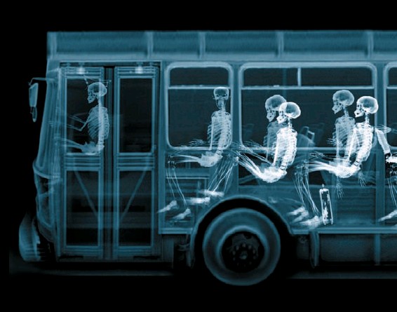 Mobile Van Radiating the Public